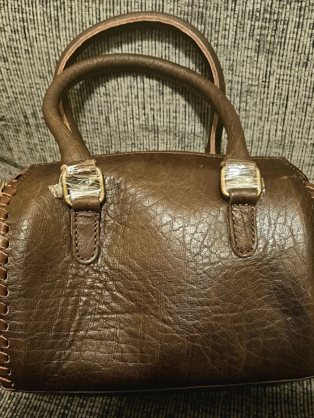Brown Haircalf Leather Top-Handle Bag  | Small Speedy
